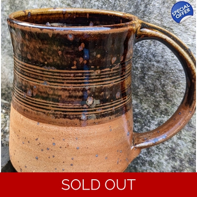 Stephen Carter Pottery Tankard, Studio Ceramics New Zealand.